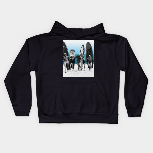 Surf's Up, Boys 1922 Kids Hoodie by LittleBean